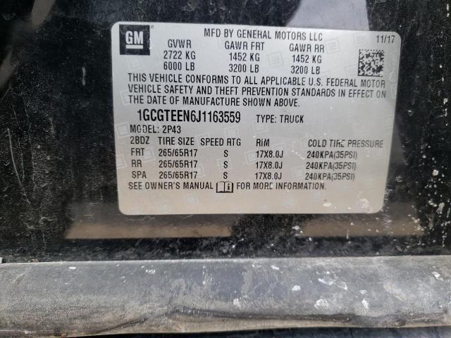 Photo 9 VIN: 1GCGTEEN6J1163559 - CHEVROLET COLORADO Z 