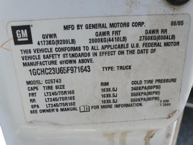 Photo 11 VIN: 1GCHC23U65F971643 - CHEVROLET SILVERADO 