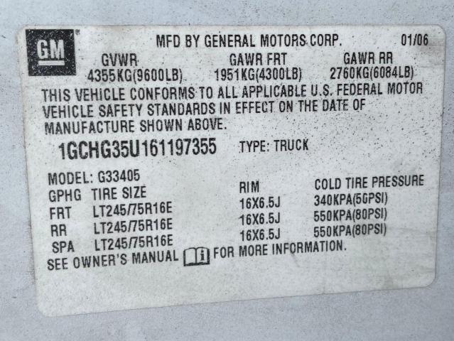 Photo 9 VIN: 1GCHG35U161197355 - CHEVROLET EXPRESS G3 