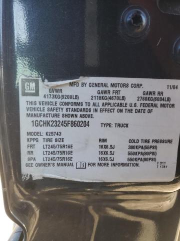 Photo 11 VIN: 1GCHK23245F860204 - CHEVROLET ALL MODELS 