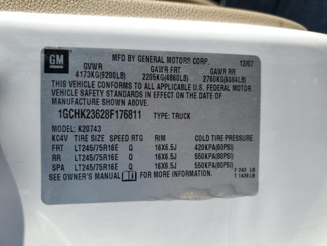 Photo 11 VIN: 1GCHK23628F176811 - CHEVROLET SILVERADO 