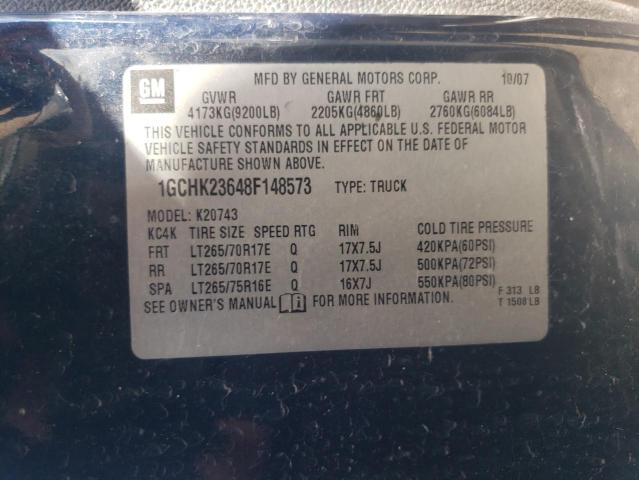 Photo 11 VIN: 1GCHK23648F148573 - CHEVROLET SILVERADO 