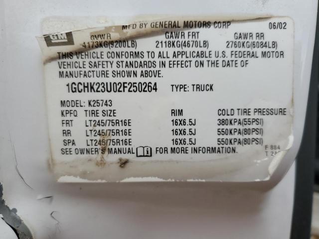 Photo 11 VIN: 1GCHK23U02F250264 - CHEVROLET 2500 