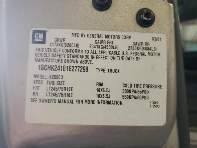 Photo 11 VIN: 1GCHK24181E277298 - CHEVROLET SILVERADO 