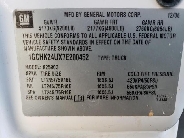 Photo 11 VIN: 1GCHK24UX7E200452 - CHEVROLET ALL MODELS 