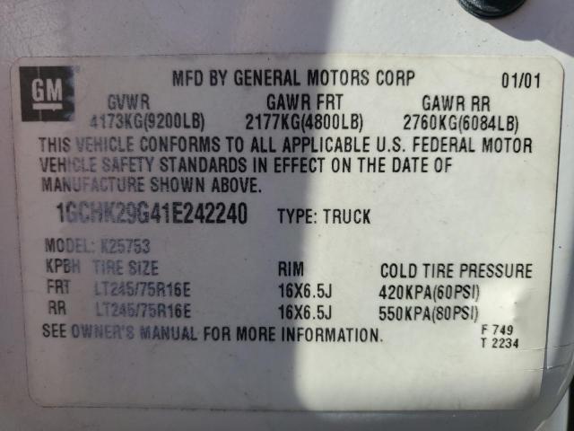 Photo 11 VIN: 1GCHK29G41E242240 - CHEVROLET SILVERADO 