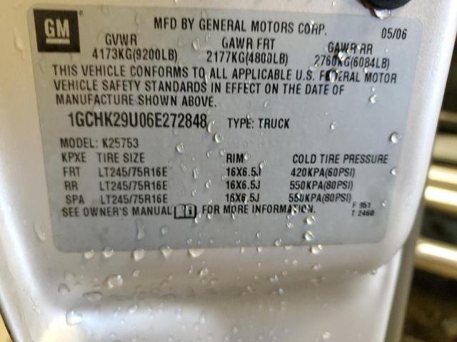 Photo 9 VIN: 1GCHK29U06E272848 - CHEVROLET SILVERADO 