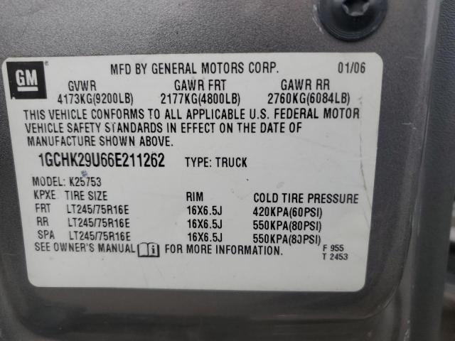 Photo 12 VIN: 1GCHK29U66E211262 - CHEVROLET SILVERADO 