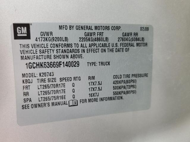 Photo 11 VIN: 1GCHK63669F140029 - CHEVROLET ALL MODELS 