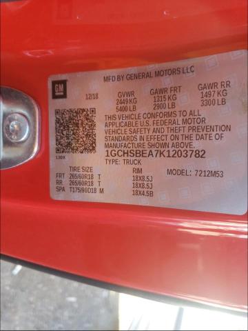 Photo 9 VIN: 1GCHSBEA7K1203782 - CHEVROLET COLORADO 