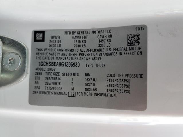 Photo 11 VIN: 1GCHSBEA9G1395939 - CHEVROLET COLORADO 