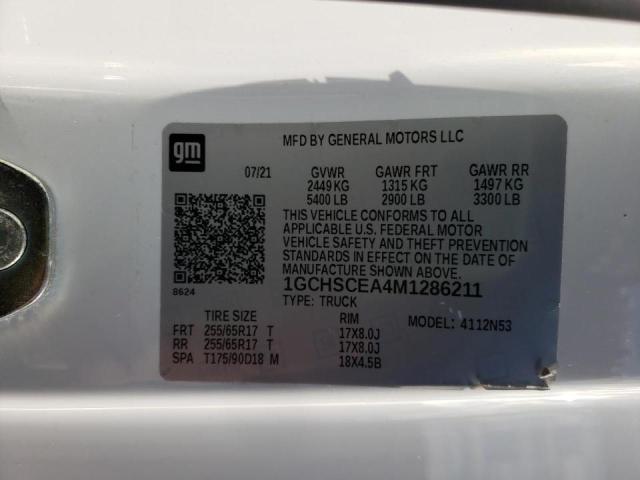 Photo 12 VIN: 1GCHSCEA4M1286211 - CHEVROLET COLORADO L 