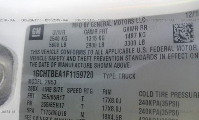 Photo 8 VIN: 1GCHTBEA1F1159720 - CHEVROLET COLORADO 