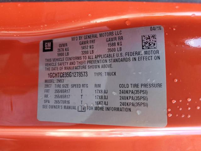 Photo 11 VIN: 1GCHTCE35G1278573 - CHEVROLET COLORADO L 