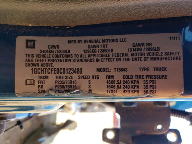 Photo 12 VIN: 1GCHTCFE0C8123480 - CHEVROLET COLORADO 