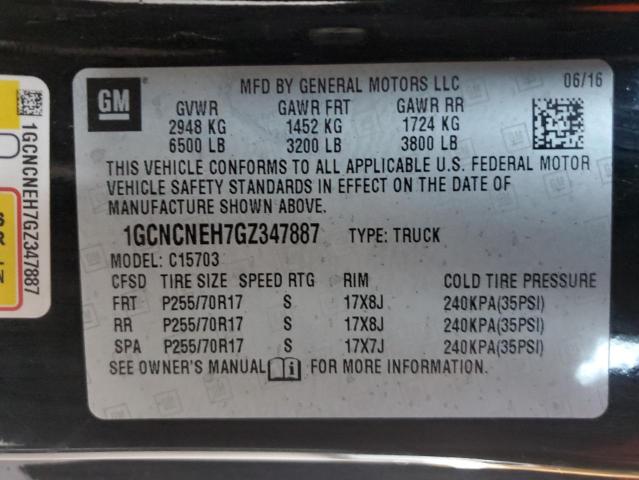 Photo 12 VIN: 1GCNCNEH7GZ347887 - CHEVROLET SILVERADO 