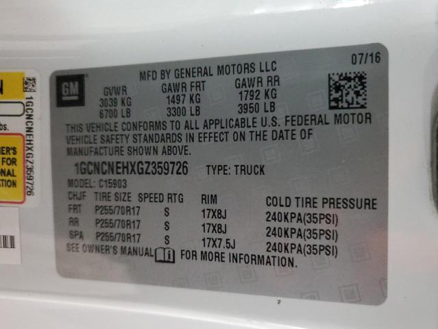 Photo 11 VIN: 1GCNCNEHXGZ359726 - CHEVROLET SILVERADO 