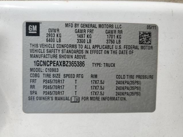 Photo 11 VIN: 1GCNCPEAXBZ365386 - CHEVROLET SILVERADO 