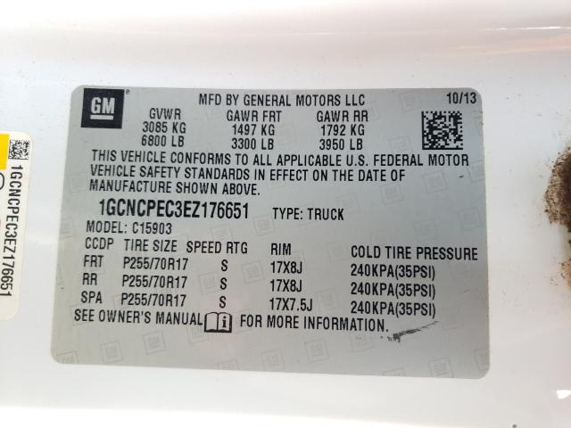 Photo 9 VIN: 1GCNCPEC3EZ176651 - CHEVROLET SILVERADO 