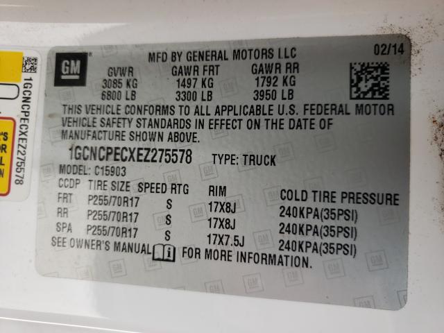 Photo 9 VIN: 1GCNCPECXEZ275578 - CHEVROLET SILVERADO 