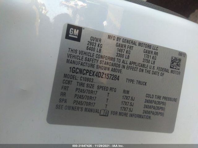 Photo 8 VIN: 1GCNCPEX4DZ157284 - CHEVROLET SILVERADO 1500 