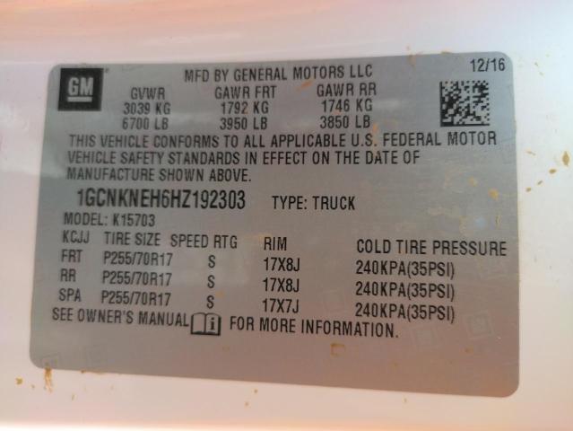 Photo 9 VIN: 1GCNKNEH6HZ192303 - CHEVROLET SILVERADO 