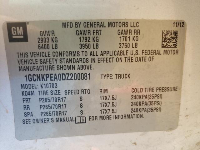 Photo 9 VIN: 1GCNKPEA0DZ200081 - CHEVROLET SILVERADO 