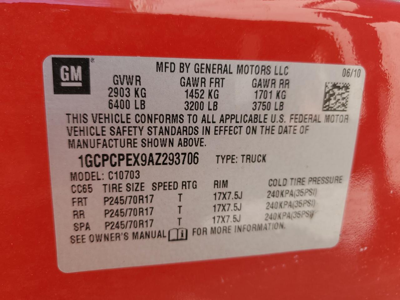 Photo 11 VIN: 1GCPCPEX9AZ293706 - CHEVROLET SILVERADO 