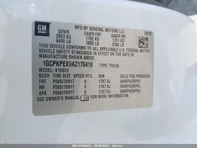 Photo 8 VIN: 1GCPKPEX9AZ176419 - CHEVROLET SILVERADO 1500 