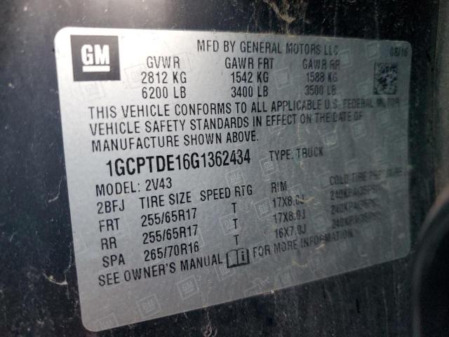 Photo 11 VIN: 1GCPTDE16G1362434 - CHEVROLET COLORADO Z 