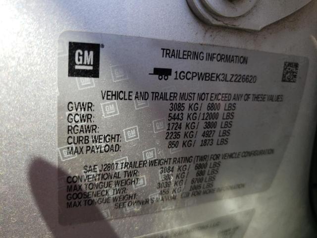 Photo 11 VIN: 1GCPWBEK3LZ226620 - CHEVROLET SILVERADO 