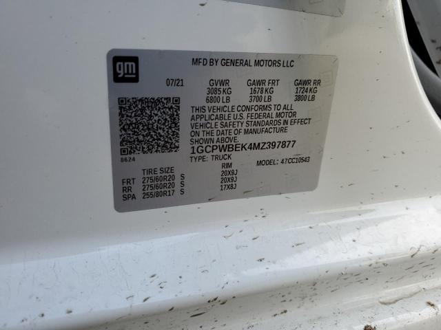 Photo 11 VIN: 1GCPWBEK4MZ397877 - CHEVROLET SILVERADO 