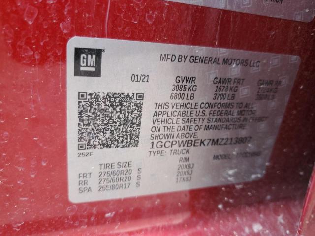 Photo 11 VIN: 1GCPWBEK7MZ213807 - CHEVROLET SILVERADO 