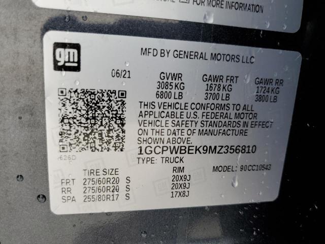 Photo 12 VIN: 1GCPWBEK9MZ356810 - CHEVROLET SILVERADO 