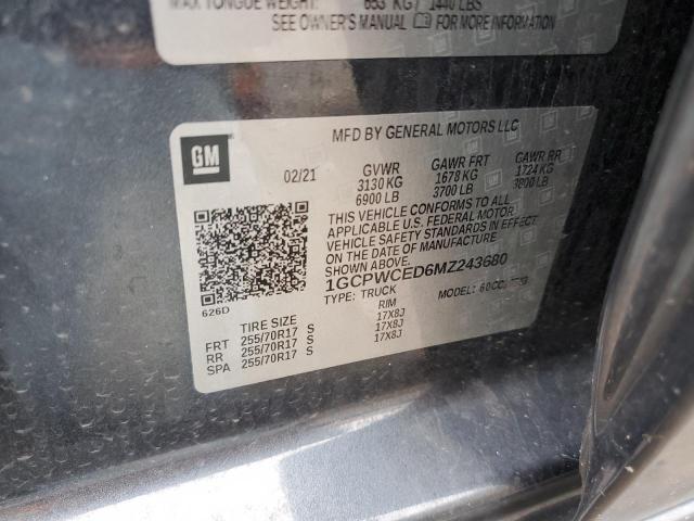 Photo 11 VIN: 1GCPWCED6MZ243680 - CHEVROLET SILVRDO LS 