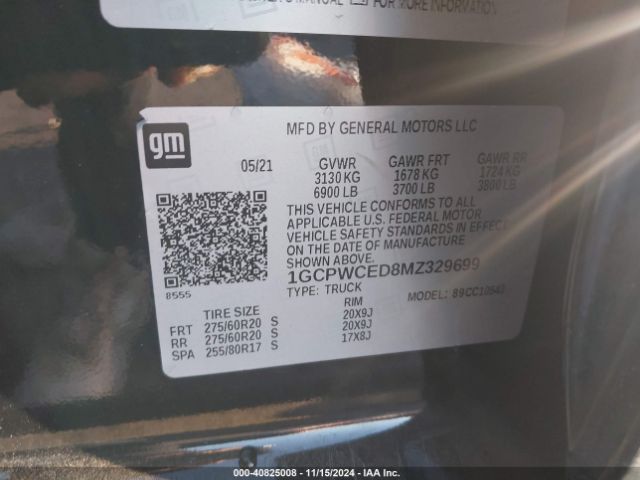 Photo 8 VIN: 1GCPWCED8MZ329699 - CHEVROLET SILVERADO 