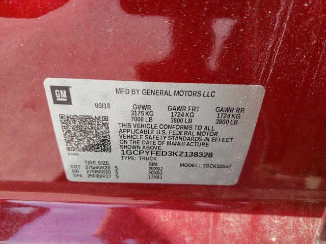 Photo 12 VIN: 1GCPYFED3KZ138328 - CHEVROLET SILVERADO 