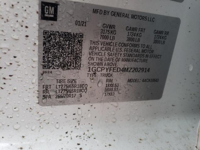 Photo 11 VIN: 1GCPYFED4MZ202914 - CHEVROLET SILVERADO 