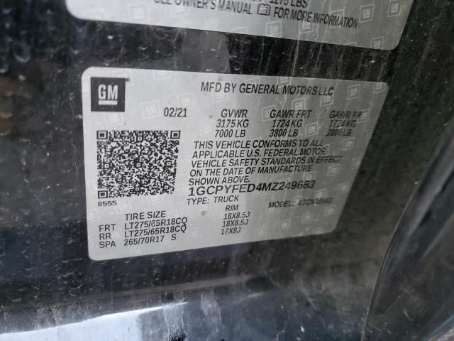 Photo 11 VIN: 1GCPYFED4MZ249683 - CHEVROLET SILVERADO 