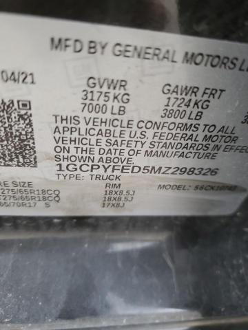 Photo 11 VIN: 1GCPYFED5MZ298326 - CHEVROLET ALL MODELS 