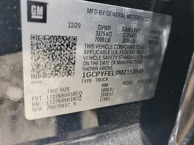 Photo 11 VIN: 1GCPYFEL0MZ153685 - CHEVROLET SILVERADO 