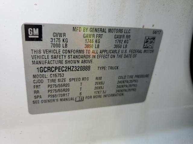 Photo 11 VIN: 1GCRCPEC2HZ320888 - CHEVROLET SILVERADO 