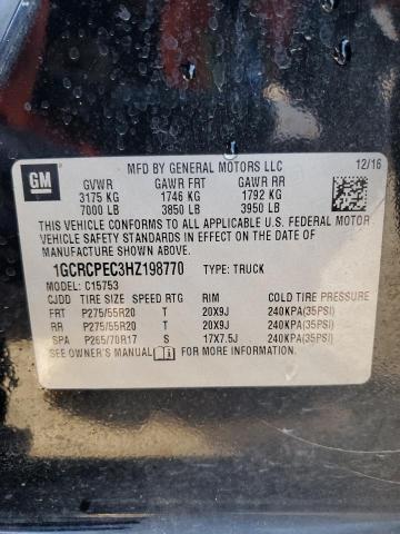 Photo 11 VIN: 1GCRCPEC3HZ198770 - CHEVROLET SILVERADO 