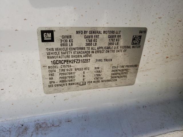 Photo 11 VIN: 1GCRCPEH2FZ310287 - CHEVROLET SILVERADO 