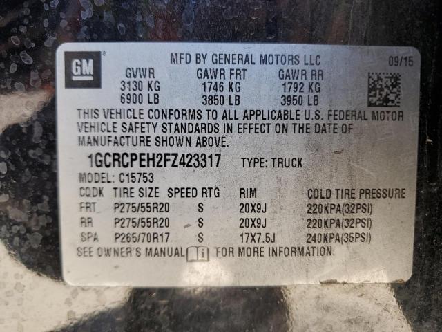 Photo 11 VIN: 1GCRCPEH2FZ423317 - CHEVROLET SILVERADO 