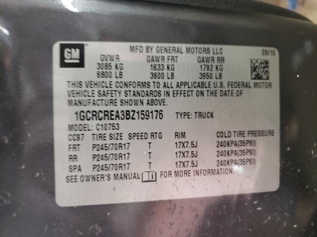 Photo 9 VIN: 1GCRCREA3BZ159176 - CHEVROLET SILVERADO 