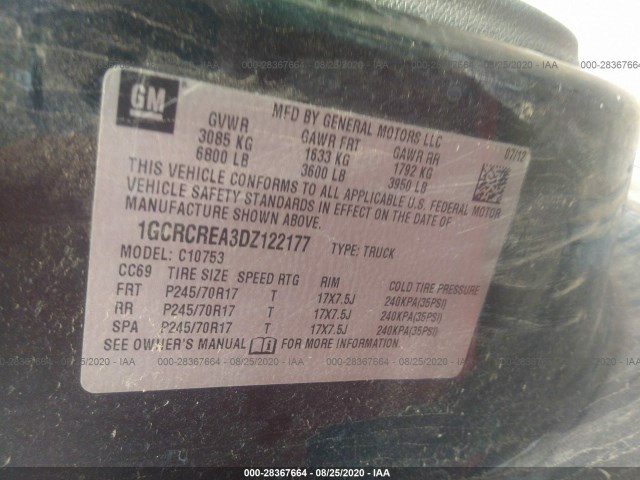 Photo 8 VIN: 1GCRCREA3DZ122177 - CHEVROLET SILVERADO 1500 