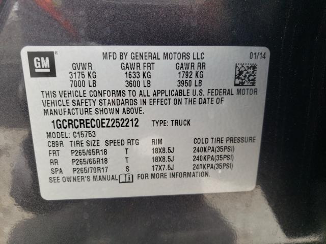 Photo 9 VIN: 1GCRCREC0EZ252212 - CHEVROLET SILVERADO 