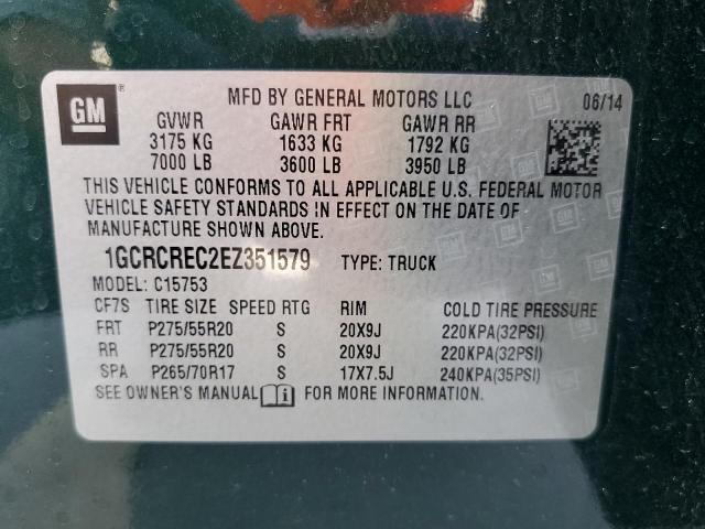 Photo 11 VIN: 1GCRCREC2EZ351579 - CHEVROLET SILVERADO 