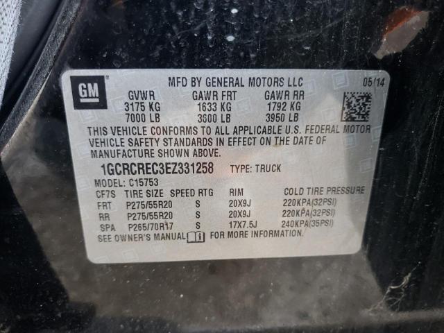 Photo 9 VIN: 1GCRCREC3EZ331258 - CHEVROLET SILVERADO 